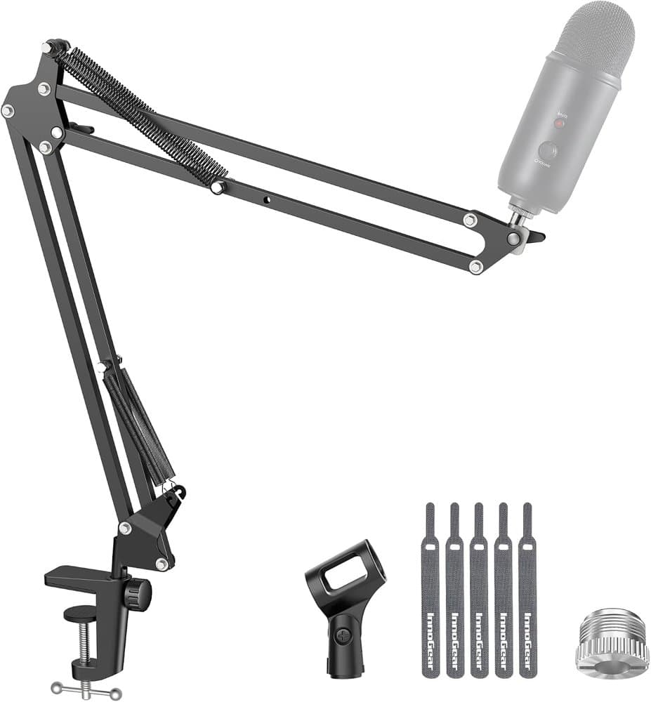InnoGear Boom Arm Microphone Mic Stand for Blue Yeti Fifine product photo
