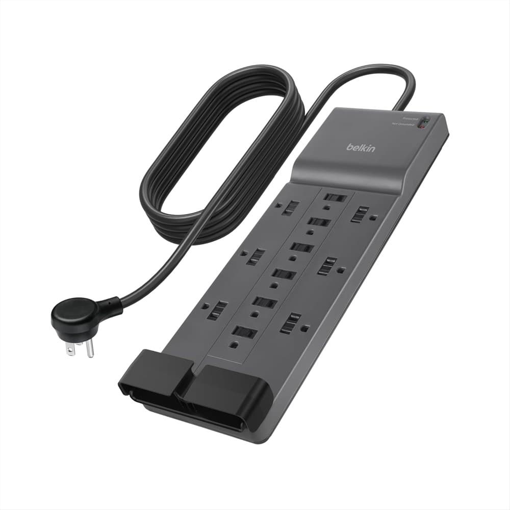 Belkin 12-Outlet Surge Protector Power Strip w/ 12 AC Outlets product photo