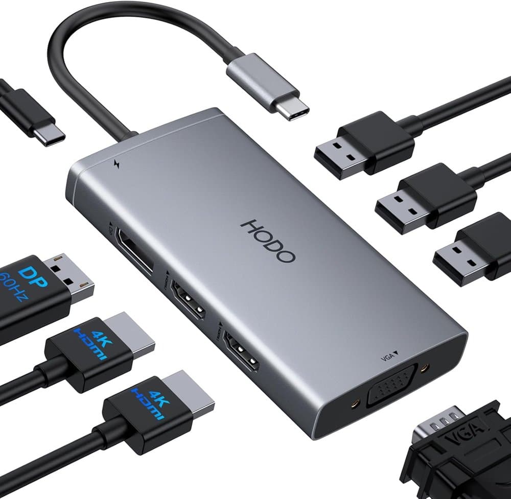 HODO USB C Docking Station Dual Monitor for HP,Laptop Docking product photo