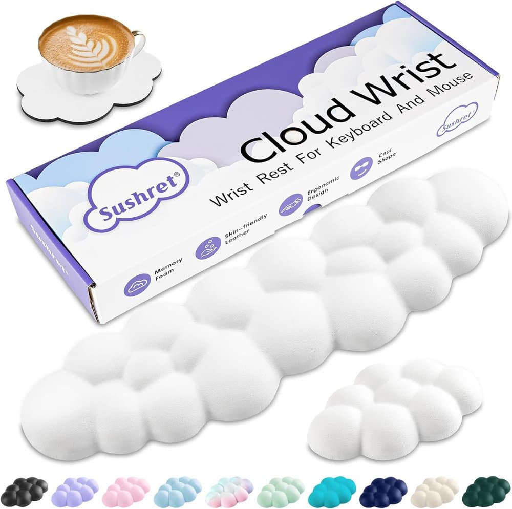 Sushret Cloud Wrist Rest Keyboard product photo