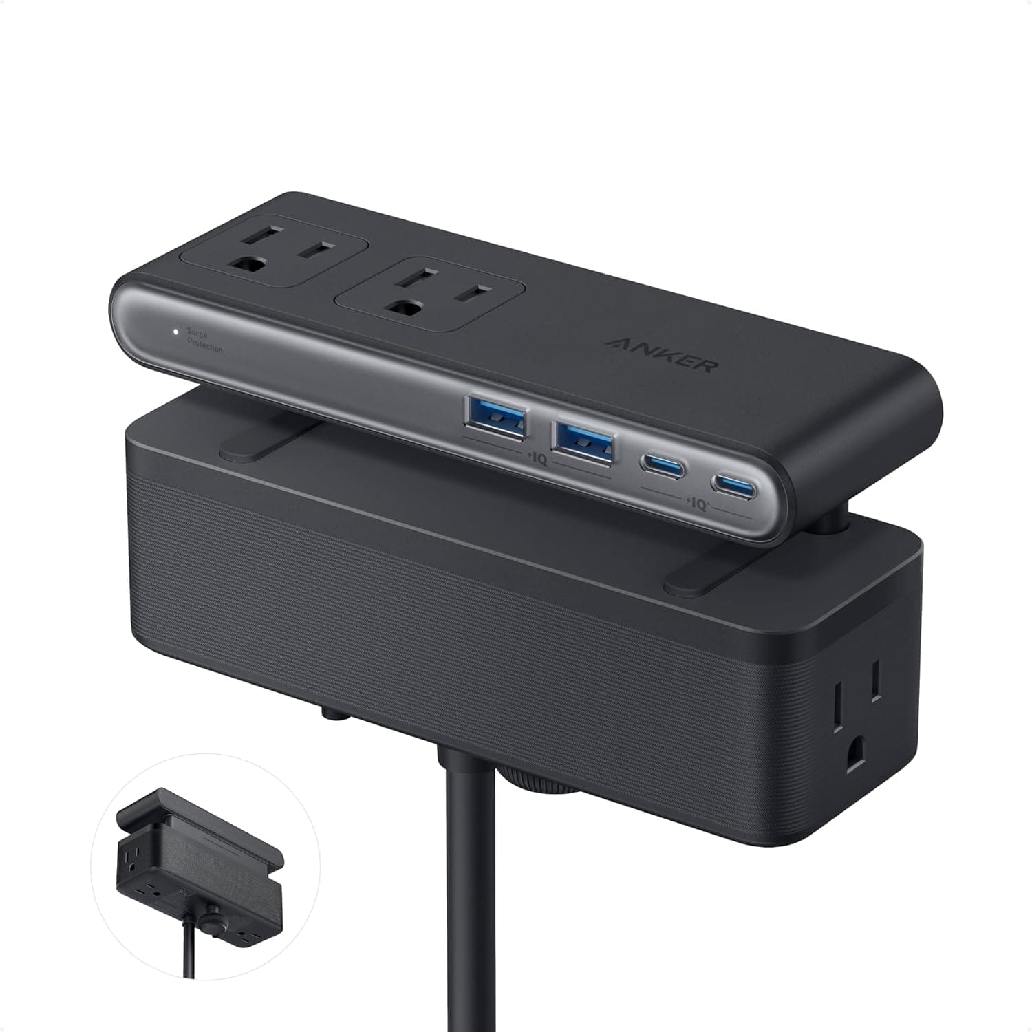 Anker Nano desk-clamp power strip product photo