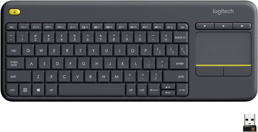 Logitech K400 Plus Wireless Touch TV Keyboard for PC-Connected product photo