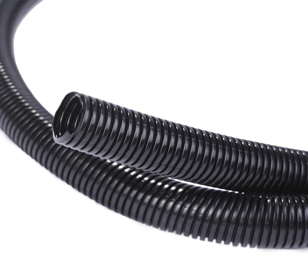 Alex Tech 25ft - 1/4 inch Split Wire Loom Tubing - Black product photo