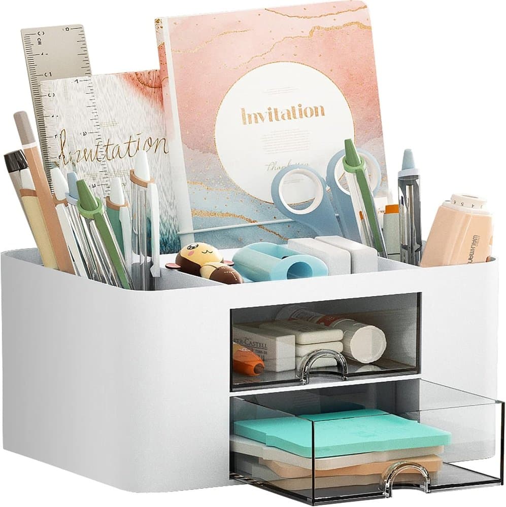 Marbrasse Pen Organizer with 2 Drawer product photo