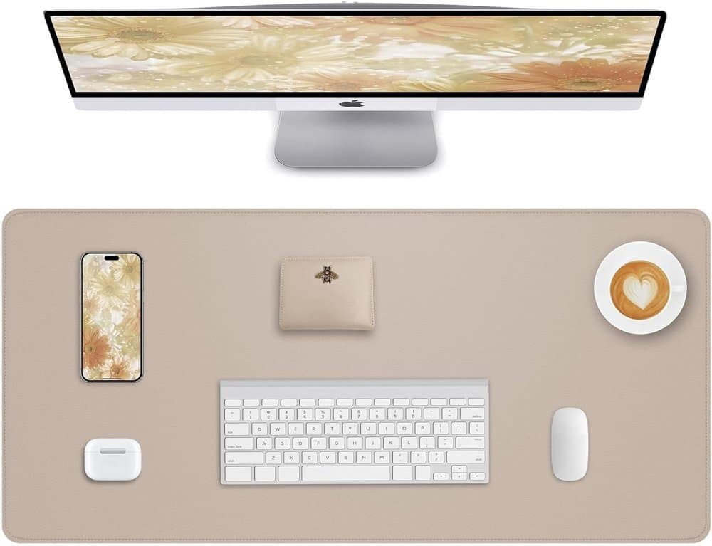 AFIING Desk Pad Protector 23.6" x 13.7" - Non-Slip Waterproof product photo